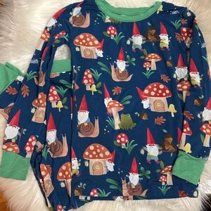 Little Sleepies Blue and Green Gnome Pajama Set